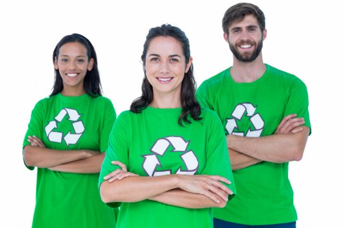 Professional waste clearance team